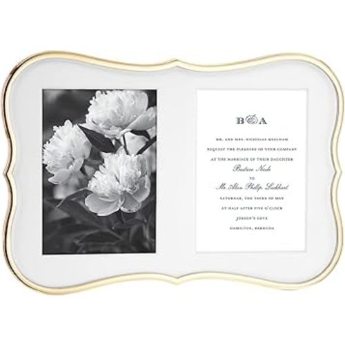 Kate Spade New York Gold Crown Point Double 5" X 7" Frame, 2.55 LB