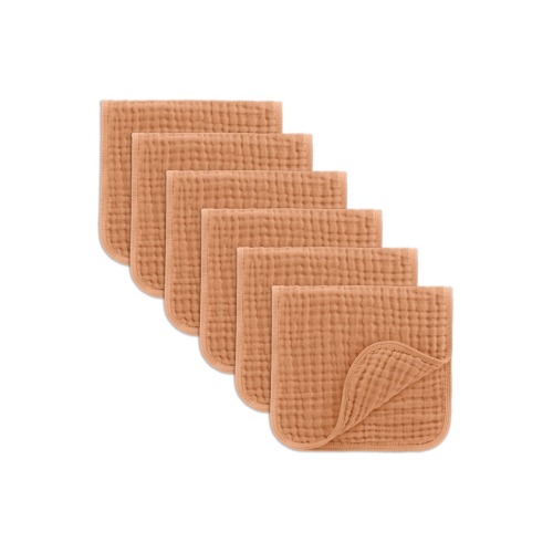 Muslin Burp Cloths - Pack of 6