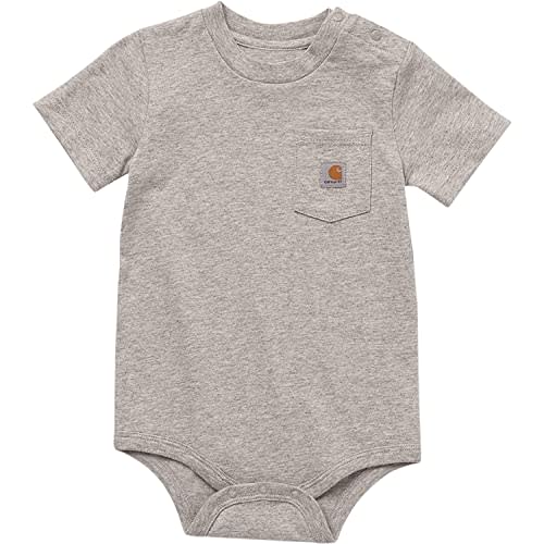 Carhartt baby-girls Short-sleeve Bodysuit Pocket T-shirt Onesie