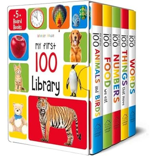 My First 100 Library: Boxset of 5 Early Learning Board Books