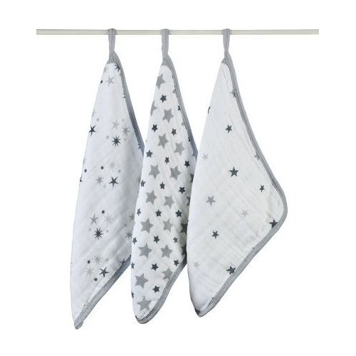 aden + anais 3 Pack Muslin Washcloths, Twinkle