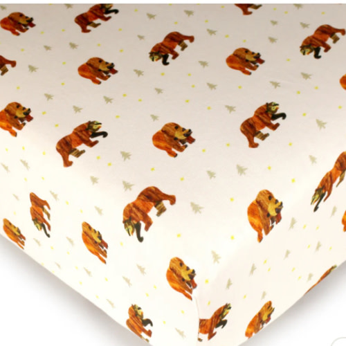 Organic Crib Sheets in Brown Bear – L'ovedbaby