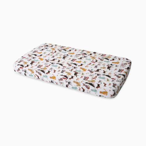 Cotton Muslin Crib Sheet - Woof