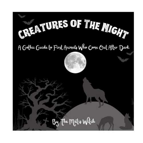 Creatures of The Night- Gothic Kids Animal Book- Nocturnal Baby Book- Alternative Baby Shower Gift- Punk Rock Baby Gift- Alt Mom, Alt Parent