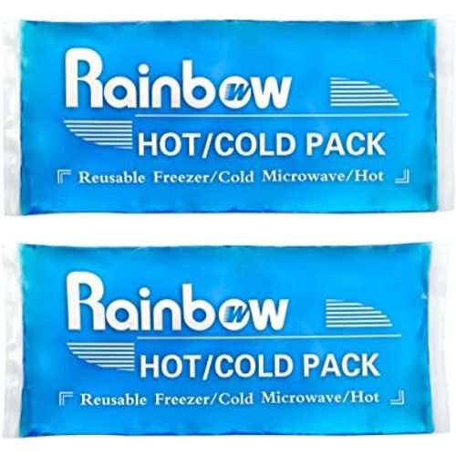 Soft Ice Packs Reusable Gel Pack 2, Hot and Cold Gel Ice Packs for Injuries, Headaches, Joint Pain Relief, Comfort Ice Gel Pack Flexible Therapy on Neck, Ankle, Knee, Leg, Shoulder, Elbow, Wrist, Feet