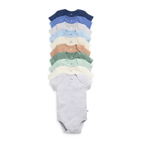 10 Pack Short Sleeve Bodysuits