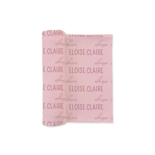 Personalized Baby Name Swaddle Blanket