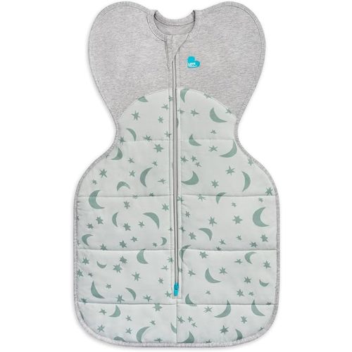 Love to Dream Swaddle UP Extra Warm 3.5 TOG, Olive, Medium, 13-19 lbs, Dramatically Better Sleep, Allow Baby to Sleep in Preferred Arms Up Position for Self-Soothing, Snug Fit Calms Startle Reflex