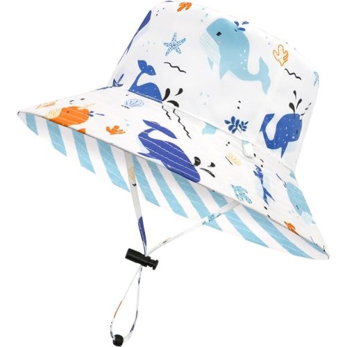 Baby Sun Hat Baby Boy Hats Toddler Hat UPF 50+ Bucket Hat for Baby Girls Infant Beach Hat with Wide Brim Kids Caps