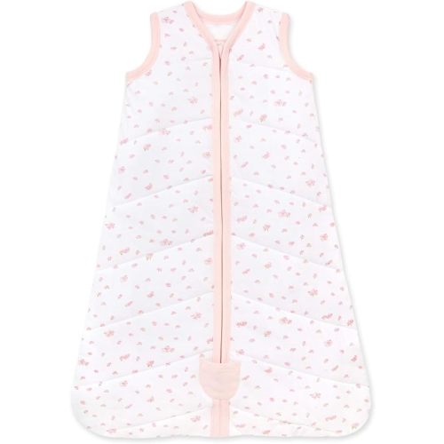 Burt's Bees Baby Beekeeper Wearable Blanket, Organic Cotton Swaddle 0.5 or 1.5 TOG, Newborn Essentials Shower Gift