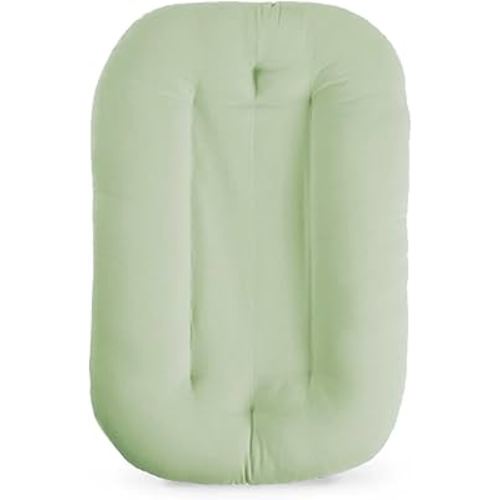 Baby Lounger for Newborn, Bionic Design Baby Lounger, Soft Organic Cotton Breathable Lounger for Infants 0-18 Months (Green)