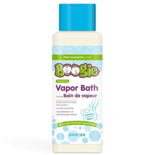 Boogie Bubbling Vapor Bath Mint Eucalyptus - 18 fl oz: Whole Body Liquid for Normal, Sensitive, Dry Skin