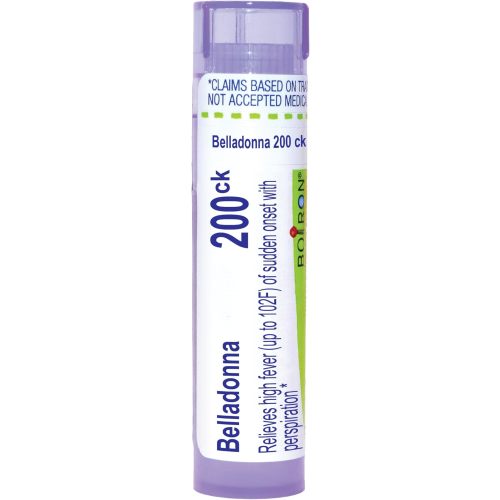 Boiron Belladonna 200CK, 80 Pellets, Homeopathic Medicine for Fever