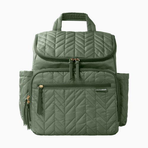 Skip Hop Forma Diaper Backpack - Sage + Free Parent Storage Pouch