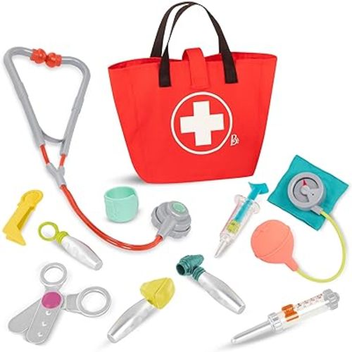 B. toys- Mini Doctor Care Kit- Pretend Play Doctor Play Set – Realistic Doctor Tools – Pretend Play Set for Toddlers, Kids – Educational Toys- 18 Months +