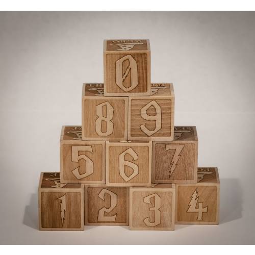 Magical Themed Number Blocks 0 through 9