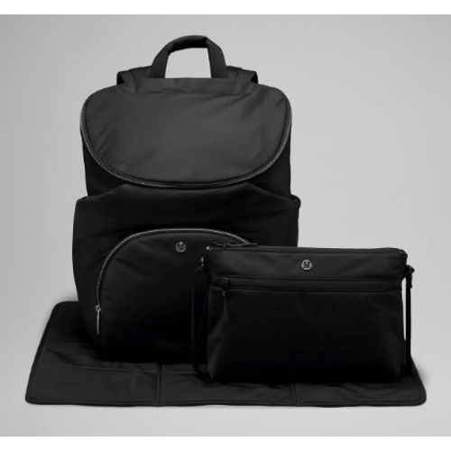 Lululemon New Parent Backpack Diaper Bag - Black/Graphite Grey