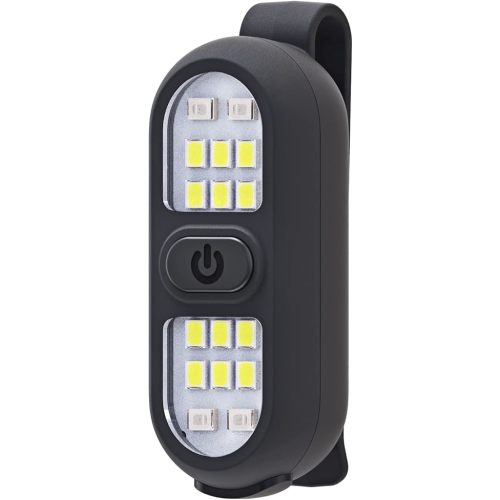 Clip on Flashlight, Running Light for Runners Rechargeable Safety Lights for Walking at Night Portable EDC Flashlight Gift for Runners Hands Free LED Work Light Warning Flashing Camping Hiking Gear
