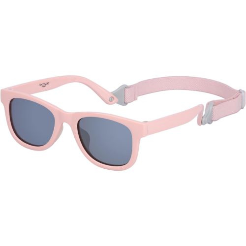 COCOSAND Baby Sunglasses with Strap Polarized Flexible Square UV400 for Infant Toddler Boys Girls Age 0-24 Months