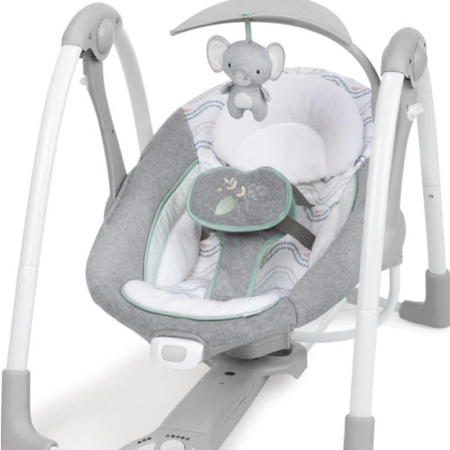 Ingenuity ConvertMe 2-in-1 Compact Portable Baby Swing & Infant Seat, Battery-Saving Automatic Sway, Vibrations, Nature Sounds - Swell : Amazon.com.au: Baby