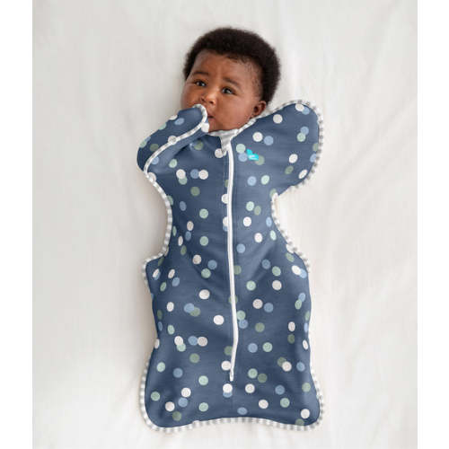Swaddle Up™ 1.0 TOG Cotton Denim Colourful Spots