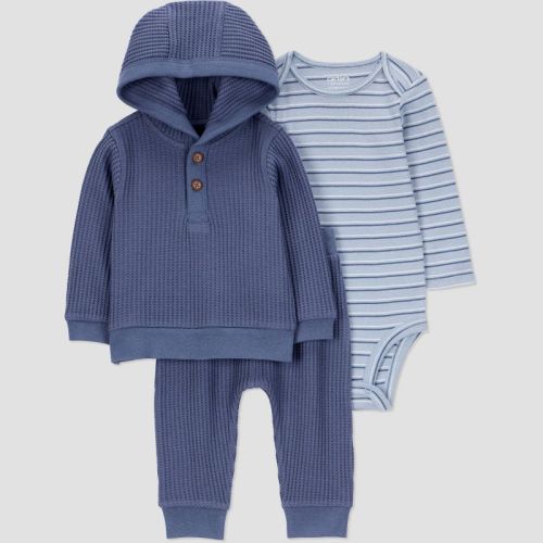 Carter's Just One You® Baby Boys' 3pc Striped Top & Bottom Set - Blue