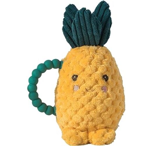 Mary Meyer Teether Baby Rattle, 6-Inches, Sweetie Pineapple