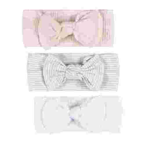 Gerber Baby Girl 3-Pack Soft and Stretchy Headband, One Size
