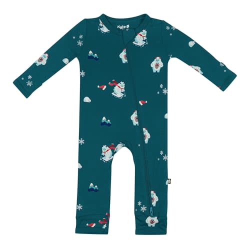 KYTE BABY Unisex Rayon Made From Bamboo Zippered Rompers 0-24 Months
