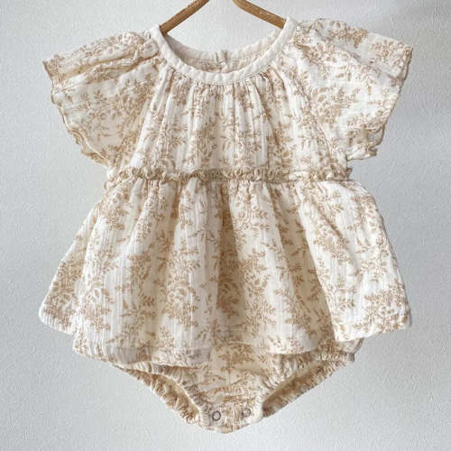 Infant Girl Floral Onesie