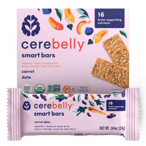 Cerebelly Organic Carrot Date Smart Snack Bars - 4.2oz/5pk