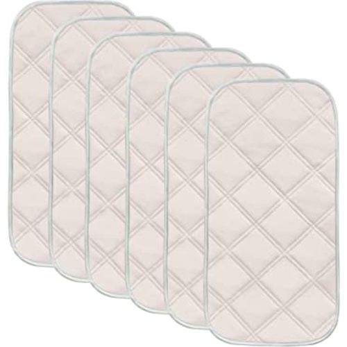Sunny zzzZZ 6 Pack Baby Waterproof Changing Pad Liners - Quilted Thicker Ultra Soft Changing Table Cover Liners - Durable & Easy to Clean - Pink - 23" x 11"