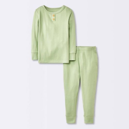Toddler 2pc Snug Fit Long Sleeve Ribbed Pajama Set - Cloud Island™