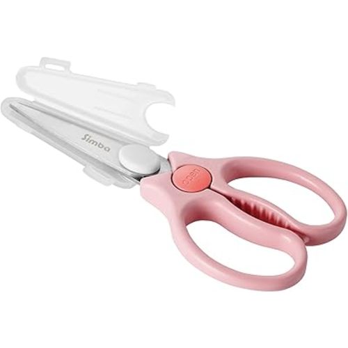 Simba Premium Portable Safety Food Scissors (Pink)