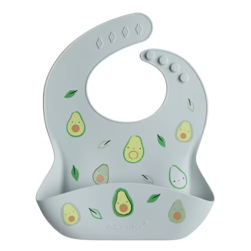 Silicone Bib, Printed
