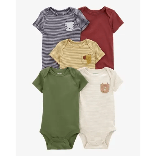 NB Baby 5-Pack Short-Sleeve Bodysuits - Carter's | Carter's