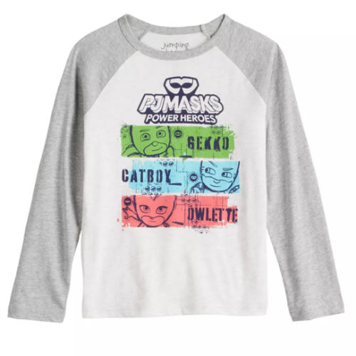 Boys 4-12 Jumping Beans® PJ Masks Powerheroes Long Sleeve Raglan Graphic Tee