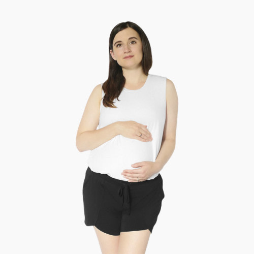 Kindred Bravely Bamboo Maternity & Postpartum Lounge Shorts - Black, X-Large