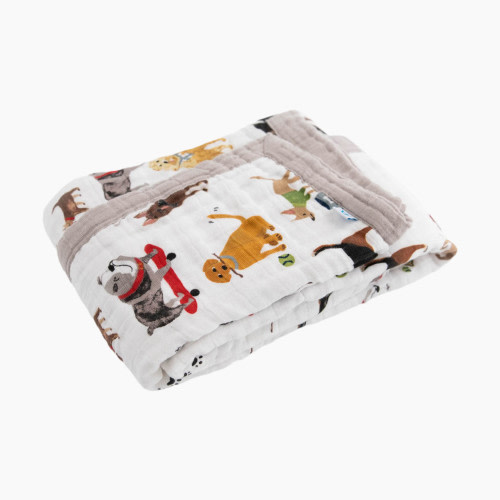 Little Unicorn Cotton Muslin Baby Blanket - Woof