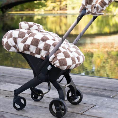 Car Seat Cocoon - Checker Berber