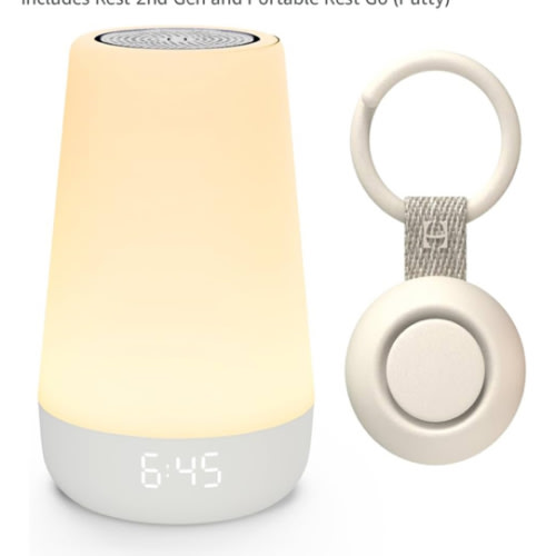 Hatch Baby Sleep Bundle: Home & Travel Sound Machines Includes Rest 2nd Gen and Portable Rest Go (Putty)