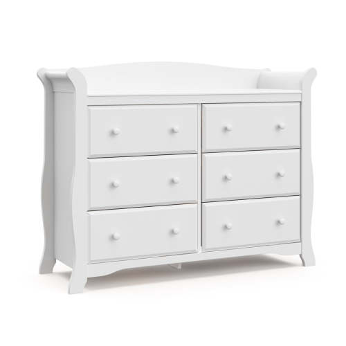 Storkcraft® Avalon 6 Drawer Double Dresser - White