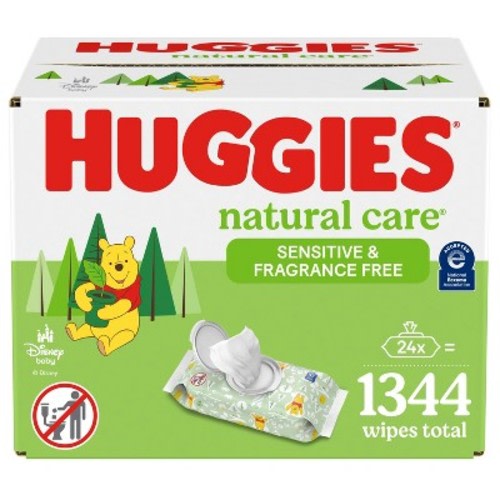 Huggies Natural Care Sensitive Unscented Baby Wipes - 1344ct