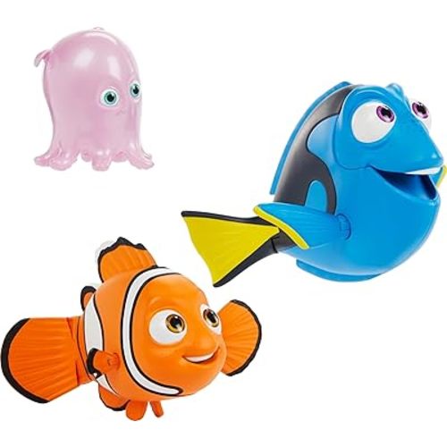 Mattel Disney Pixar Finding Nemo Action Figure Storyteller 3 Pack, Nemo Dory and Pearl Characters, Posable Movie Toys at 4-inch Scale