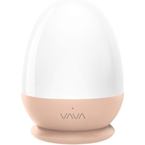 VAVA VA-CL006 Kids, Baby Night Light, Bedside Lamp for Breastfeeding, ABS+PC, Touch Control, Timer Setting-Pink