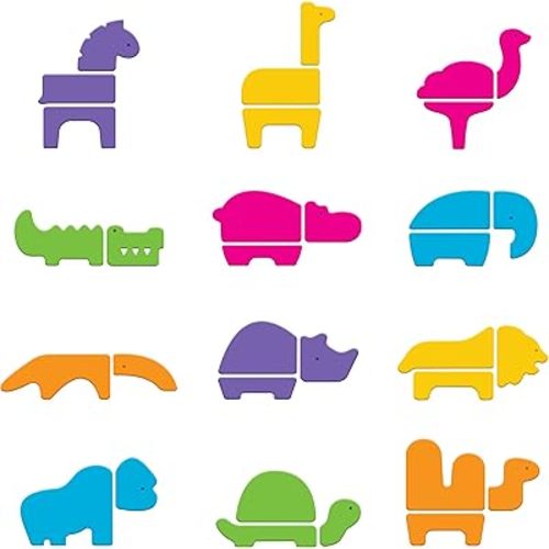 Munchkin Safari Animals Bath Toy, 33 Piece Non-Toxic Foam Set