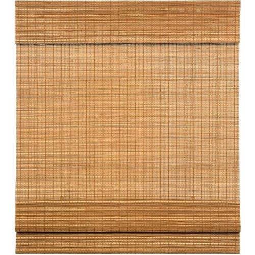 LazBlinds Cordless Bamboo Roman Shades, Light Filtering Window Treatment, Roll Up Bamboo Blinds for Windows, 34'' W x 60'' H