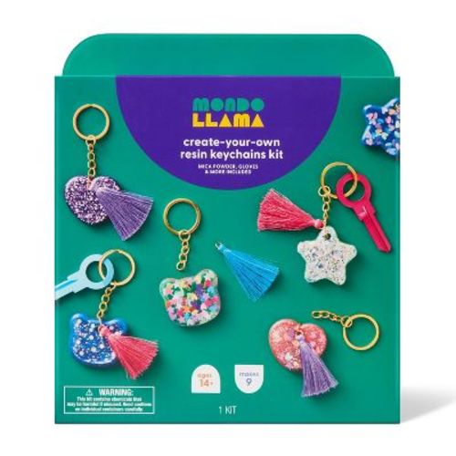 9ct Resin Key Chain or Bag Charm Craft Kit - Mondo Llama™