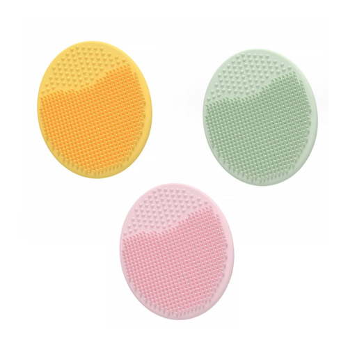 3pcs Baby Bath Brush, Baby Cradle Cap Brush, Silicone Massage Brush, Silicone Scrubbers Exfoliator Brush