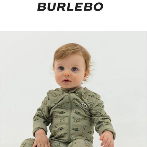 Baby Zip Up - Flying Ducks Green – BURLEBO